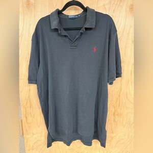 Ralph Lauren Black and Red Polo Shirt Casual Style
